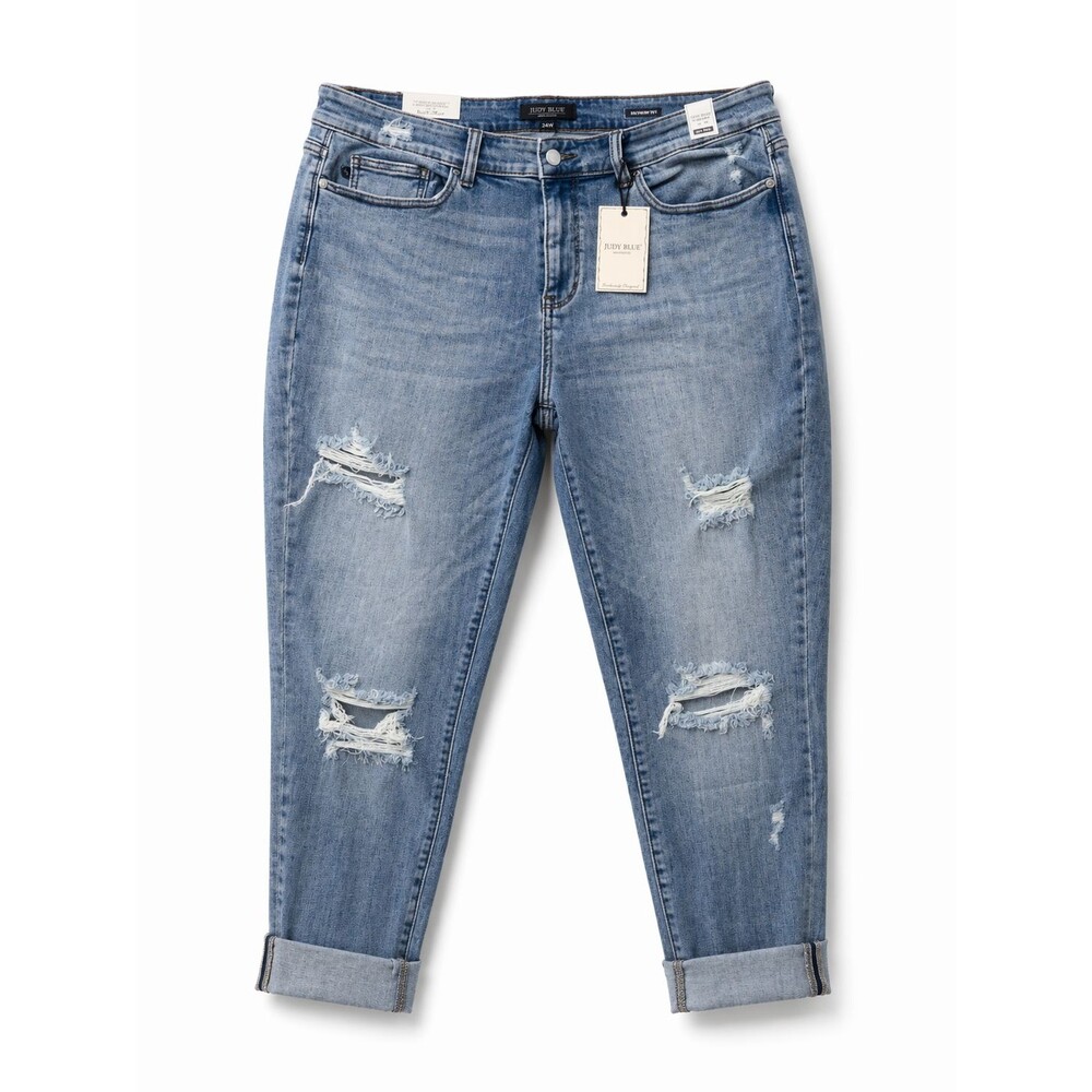 Judy Blue 82406 HW Heavy Destroy Skinny Size 24W TALL